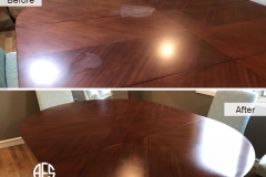 Dining-table-top-heat-mark-removal-water-mark-removal-finish-restore-refinishing-polishing-furniture-wooden-scratch